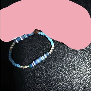 Blue Beaded Bracelet